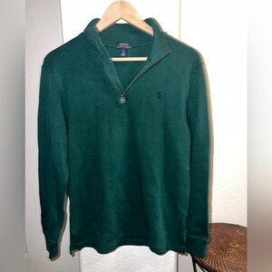 Polo by Ralph Lauren Deep Green Half-Zip Sweater